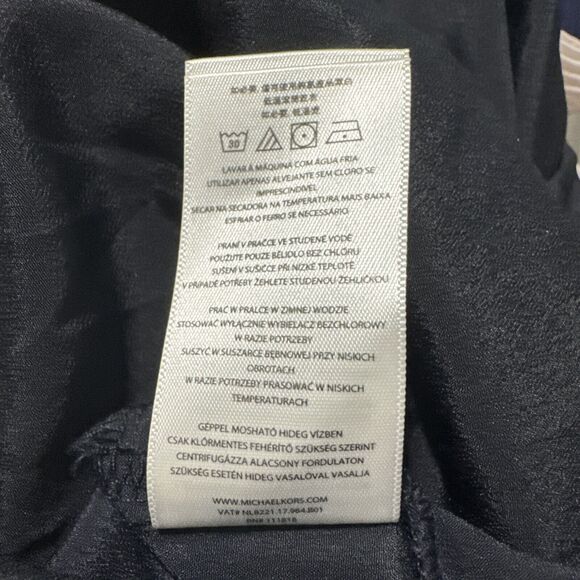 Michael Kors blouse Size P/S Sheer Zipper Long Sleeve - Picture 6 of 7